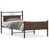 vidaXL Bettgestell ohne Matratze Braun Eiche 100x190 cm Holzwerkstoff