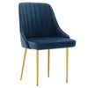 vidaXL Esszimmerst&uuml;hle 2 Stk. Blau Samt