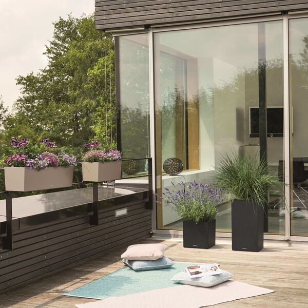 LECHUZA Blumenkasten BALCONERA Stone 50 ALL-IN-ONE Beige