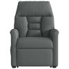 vidaXL Relaxsessel mit Aufstehhilfe Dunkelgrau Stoff
