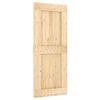 vidaXL Schiebet&uuml;r NARVIK 85 x 210 cm (213,5 cm) Nat&uuml;rlich und Schwarz