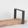 LABEL51 Wandregal Slam 80x23x20 cm L Holz/Stahlgrau