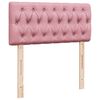 vidaXL Boxspringbett mit Matratze Rosa 90x200 cm Samt