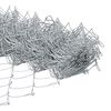 vidaXL Kettenzaun Silber 25 x 1,2 m Verzinkter Stahl