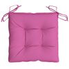 vidaXL Stuhlkissen 2 Stk. Rosa 40x40x7 cm Stoff