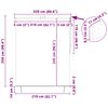 vidaXL Rollo Orange und Braun 200 x 250 cm Stoff und Aluminium
