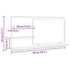 vidaXL Badspiegel mit Ablagen Artisan-Eiche 90x11x45 cm Holzwerkstoff
