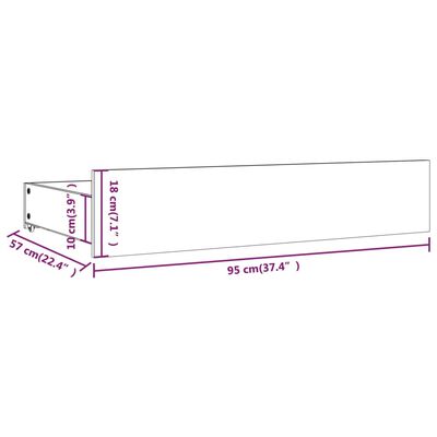 vidaXL Bett mit Schubladen 160x200 cm