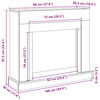 vidaXL Kaminumrandung Sonoma-Eiche 100x30x87,5 cm Holzwerkstoff