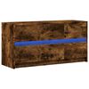vidaXL TV-Schrank mit LED-Beleuchtung R&auml;uchereiche 100x34x50 cm