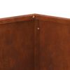 vidaXL Feuerstelle Braun 80 x 80 x 40 cm Wetterfeststahl