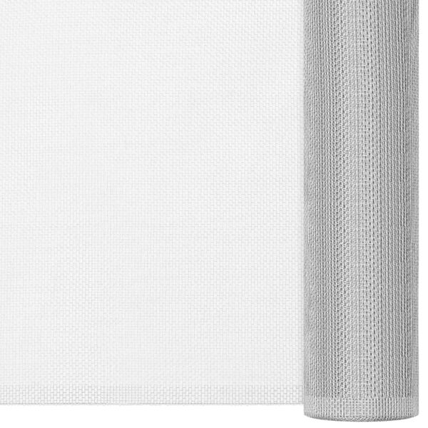 vidaXL Fliegengitter Aluminium 112x2000 cm Silbern