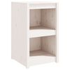 vidaXL Outdoor-K&uuml;chenschrank MEPPEL Wei&szlig; 55x55x92 cm Massivholz Kiefer