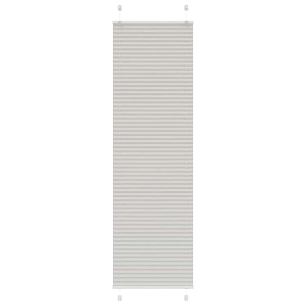 vidaXL Plissee Hellgrau 60x200 cm Stoffbreite 59,4 cm Polyester