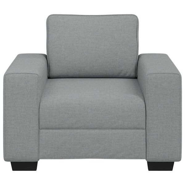 vidaXL Sessel Hellgrau 100x77x82 cm Stoff