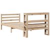 vidaXL Massivholzbett ohne Matratze 75x190 cm Kiefernholz