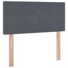 vidaXL Aufbewahrungsbett mit Matratze Dunkelgrau 90 x 190 cm Samt