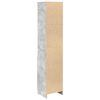 vidaXL Highboard Betongrau 37,5x35x180 cm Holzwerkstoff