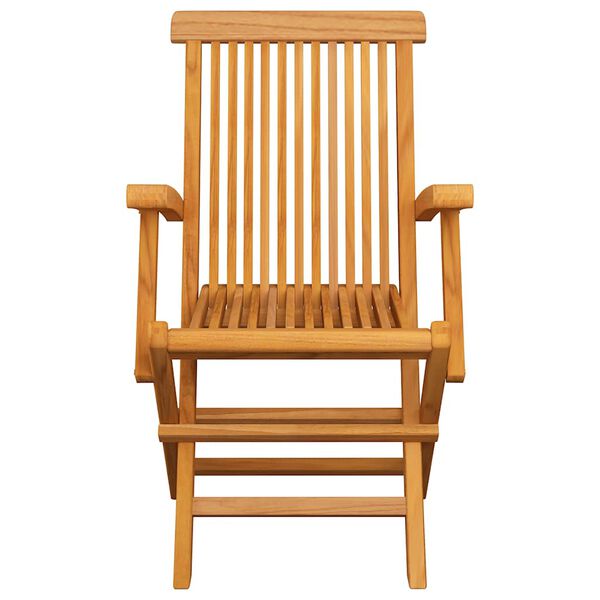vidaXL Gartenst&uuml;hle mit Schwarzen Kissen 8 Stk. Massivholz Teak