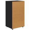 vidaXL Stauraumschr&auml;nke 2 pcs Schwarz 60 x 48 x 105 cm Holzwerkstoff