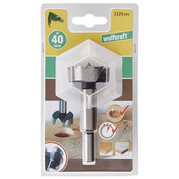 wolfcraft Forstnerbohrer mit Rundschaft 3325000