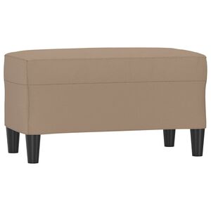 vidaXL Sitzbank Cappuccino-Braun 70x35x41 cm Kunstleder