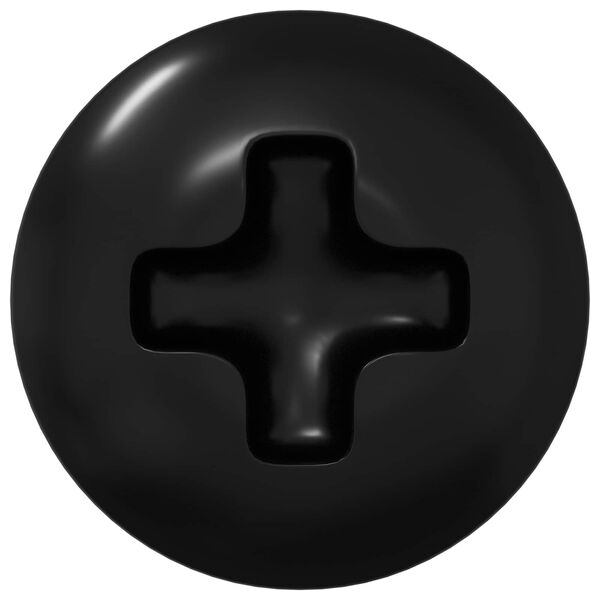 vidaXL H&uuml;lsen Schrauben 8182 pcs Schwarz M4 x 10 mm Eisen