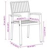 vidaXL Garten Essgruppe 7 pcs Grau Massivholz Akazie