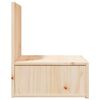vidaXL Nachttisch Braun 42 x 32,5 x 40 cm Massivholz Kiefer