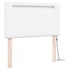 vidaXL LED Kopfteil Wei&szlig; 100 cm Kunstleder