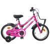 vidaXL Kinderfahrrad 16 Zoll f&uuml;r 4-6 Jahre alt Rosa und Schwarz