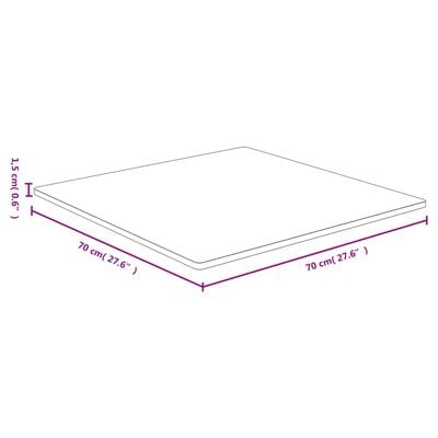 vidaXL Tischplatte 70x70x1,5 cm Bambus