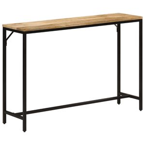 vidaXL Konsolentisch 110x30x75 cm Raues Massivholz Mango und Eisen
