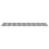vidaXL Treppe Tritt Rechtwinklig 2 pcs Silber 70 x 20 cm Aluminium