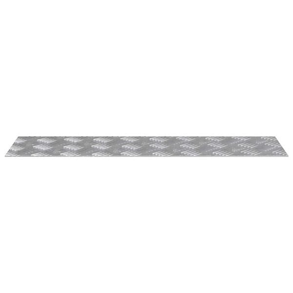 vidaXL Treppe Tritt Rechtwinklig 2 pcs Silber 70 x 20 cm Aluminium