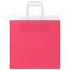 vidaXL Papiertragetaschen 250 Stk. mit Henkeln Rosa 26x17x25 cm