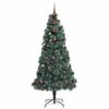 vidaXL K&uuml;nstlicher vorbeleuchteter Weihnachtsbaum mit Kugelset 240 cm
