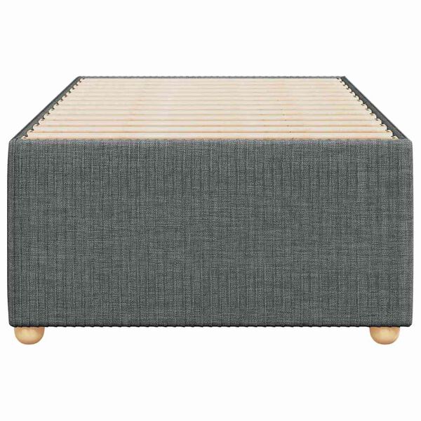 vidaXL Bettgestell ohne Matratze Dunkelgrau 100x200 cm Stoff