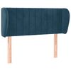 vidaXL Kopfteil mit Ohren Dunkelblau 83x23x78/88 cm Samt
