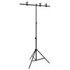 vidaXL Hintergrundst&auml;nder T-Form Schwarz 91x60x(70-200) cm