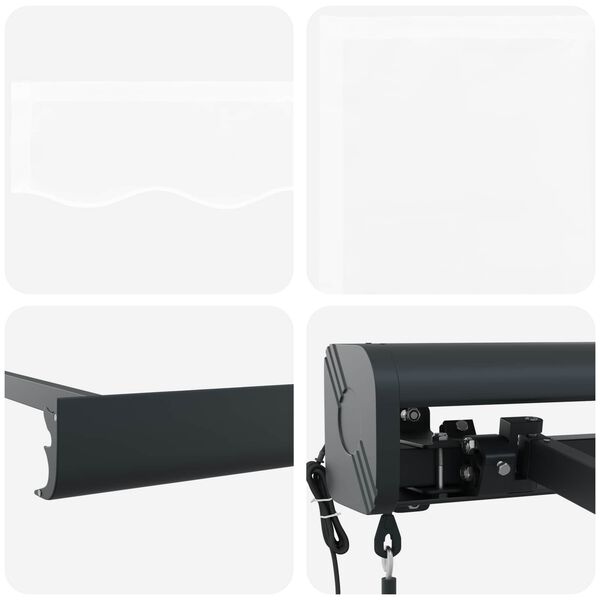 vidaXL Markise Wei&szlig; 400 x 300 x 165 cm Polyester und Aluminium