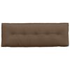 vidaXL R&uuml;ckenkissen Braun 140 x 19 x 50 cm Stoff
