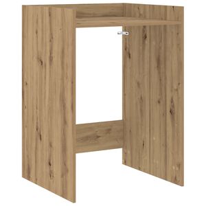 vidaXL Waschmaschinen-Schrank Artisan-Eiche 67,5 x 62 x 97 cm
