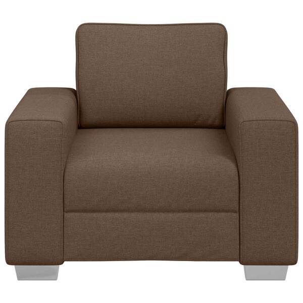 vidaXL Sofa 59cm Braun Stoff