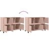 vidaXL Sideboard Rosa 100,5x39x72 cm Stahl