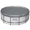 Bestway Poolabdeckung 1 &Oslash;4,88 m Rund Polyester Grau for