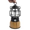 Eurotrail LED-Campinglampe Breeze Bambus Schwarz