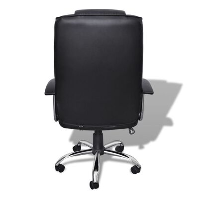 Luxuriöser Bürostuhl Qualitätsdesign Schwarz 65 x 66 x 107-117 cm