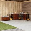 vidaXL K&uuml;chenaufbewahrung mit Regal Rostig 60 x 50 x 92 cm Stahl