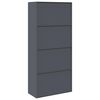 vidaXL Aufbewahrungsschrank 2 pcs Anthrazit 90 x 40 x 200 cm Stahl